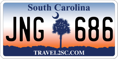 SC license plate JNG686