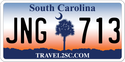SC license plate JNG713