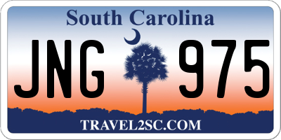 SC license plate JNG975