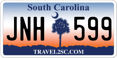 SC license plate JNH599