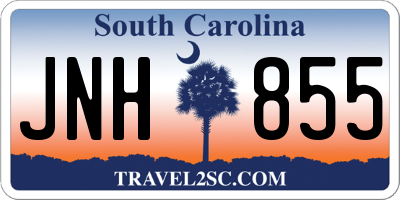 SC license plate JNH855