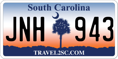 SC license plate JNH943