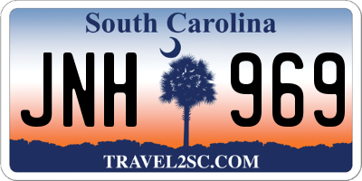 SC license plate JNH969