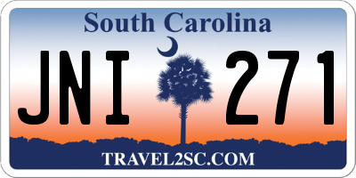 SC license plate JNI271