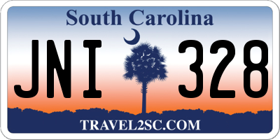 SC license plate JNI328