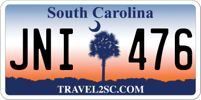 SC license plate JNI476