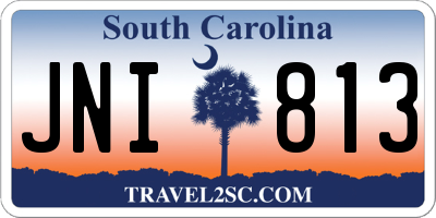 SC license plate JNI813