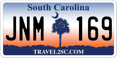 SC license plate JNM169
