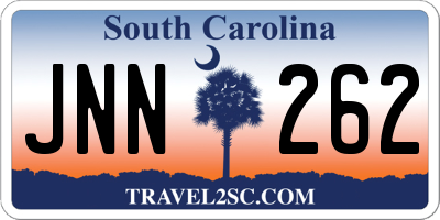 SC license plate JNN262
