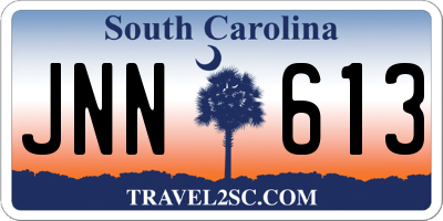 SC license plate JNN613