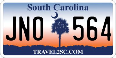 SC license plate JNO564