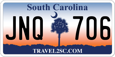 SC license plate JNQ706