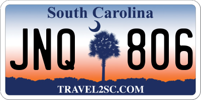SC license plate JNQ806