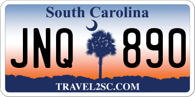 SC license plate JNQ890