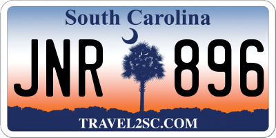 SC license plate JNR896