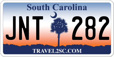 SC license plate JNT282
