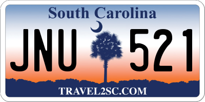 SC license plate JNU521