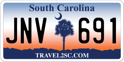 SC license plate JNV691