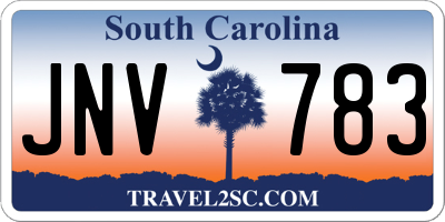 SC license plate JNV783