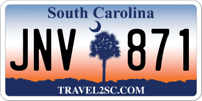 SC license plate JNV871