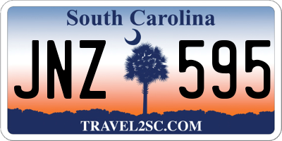 SC license plate JNZ595