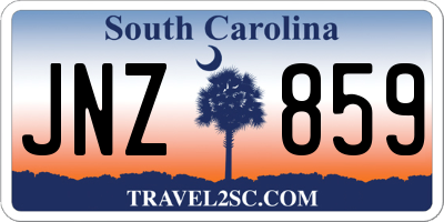 SC license plate JNZ859