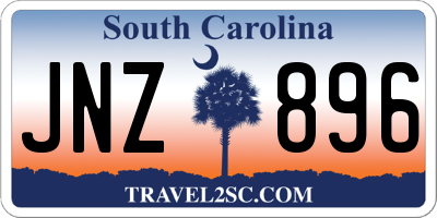 SC license plate JNZ896