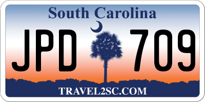 SC license plate JPD709