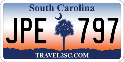 SC license plate JPE797