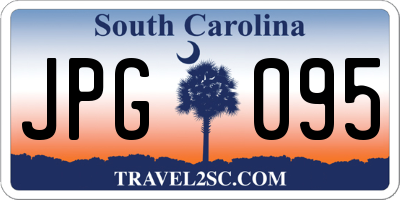 SC license plate JPG095