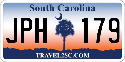 SC license plate JPH179