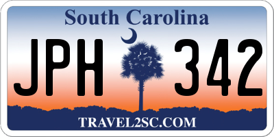 SC license plate JPH342
