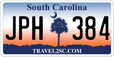 SC license plate JPH384