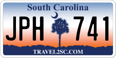 SC license plate JPH741