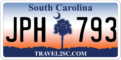 SC license plate JPH793