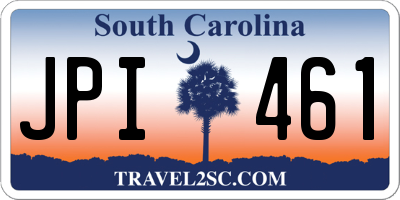 SC license plate JPI461