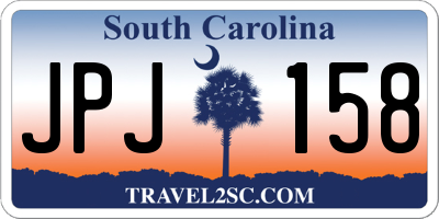 SC license plate JPJ158