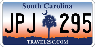 SC license plate JPJ295