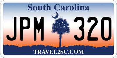 SC license plate JPM320