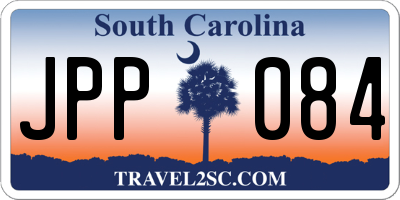 SC license plate JPP084