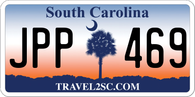 SC license plate JPP469
