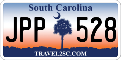 SC license plate JPP528