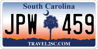 SC license plate JPW459