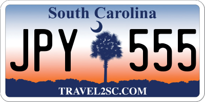SC license plate JPY555