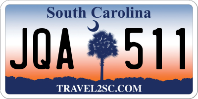 SC license plate JQA511