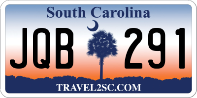 SC license plate JQB291