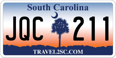 SC license plate JQC211