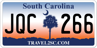 SC license plate JQC266