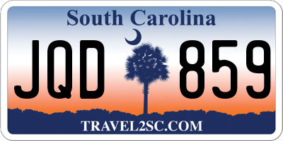 SC license plate JQD859