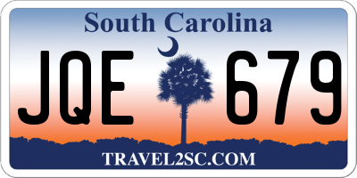 SC license plate JQE679